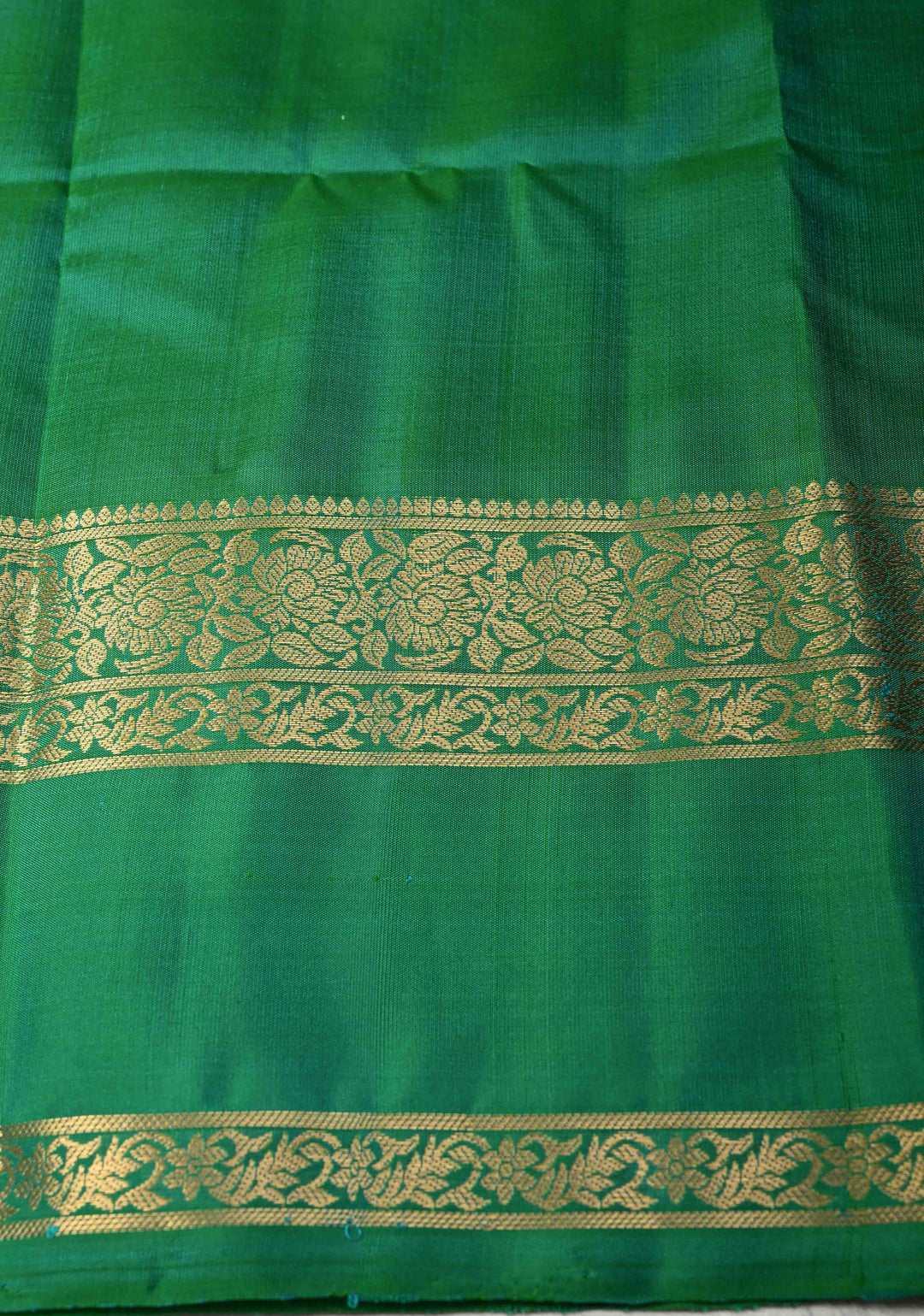 Purple fusion Ikkat Kanjivaram Soft Silk Saree with Geometric Jaal and Zari Border | SILK MARK CERTIFIED