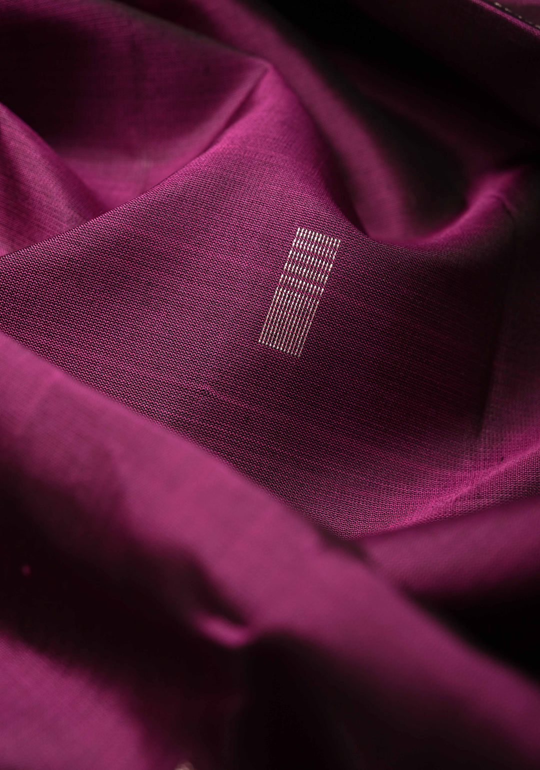 Plum Kanjivaram Soft Silk Saree with Zari Buttas and Contrast Zari Border | SILK MARK CERTIFIED