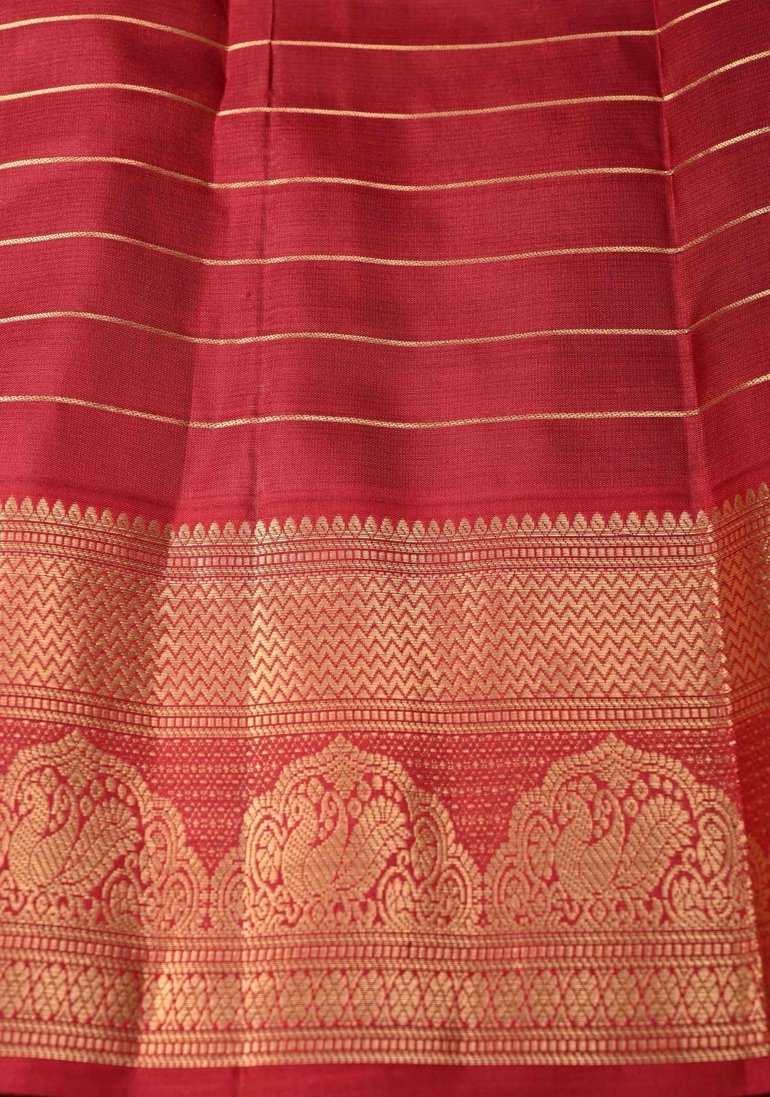 Blue Dual tone Zari Checks on  Kanjivaram Soft Silk Saree with Zari Buttas and Contrast Zari Border | SILK MARK CERTIFIED