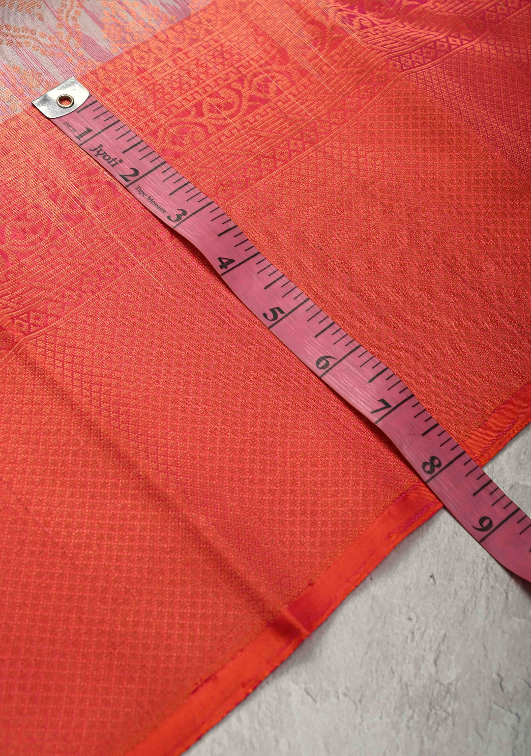 Taupe Kanjivaram Soft Silk Saree with Brocade Jaal and Contrast Zari Border | SILK MARK CERTIFIED