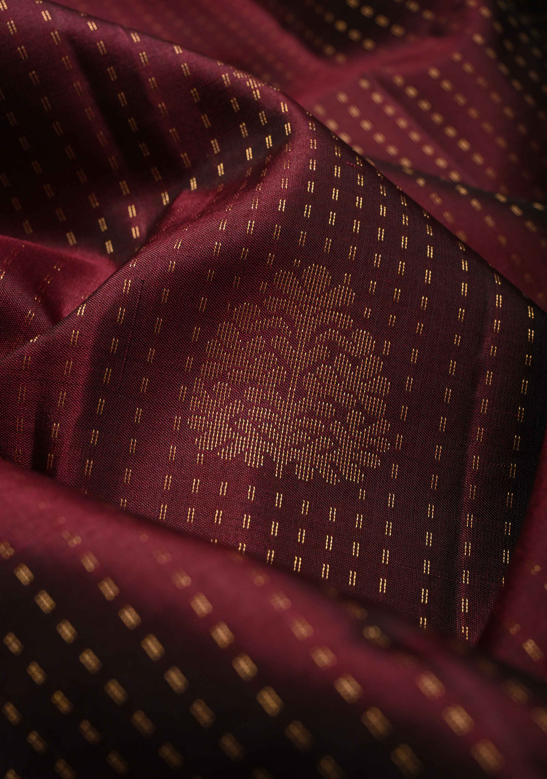 Kanchana Pin Zari Stripes on Kanjivaram Soft Silk Saree with Zari Buttas and Contrast Border | SILK MARK CERTIFIED
