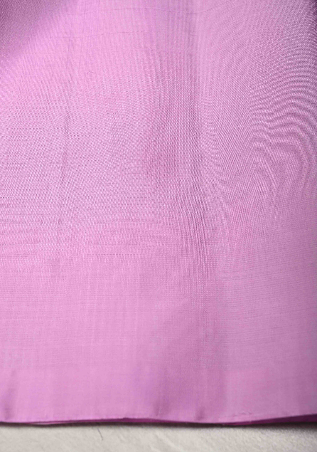 Plum Borderless Kanjivaram Soft Silk Saree with Gold-Silver Buttas and Contrast Pallu | SILK MARK CERTIFIED