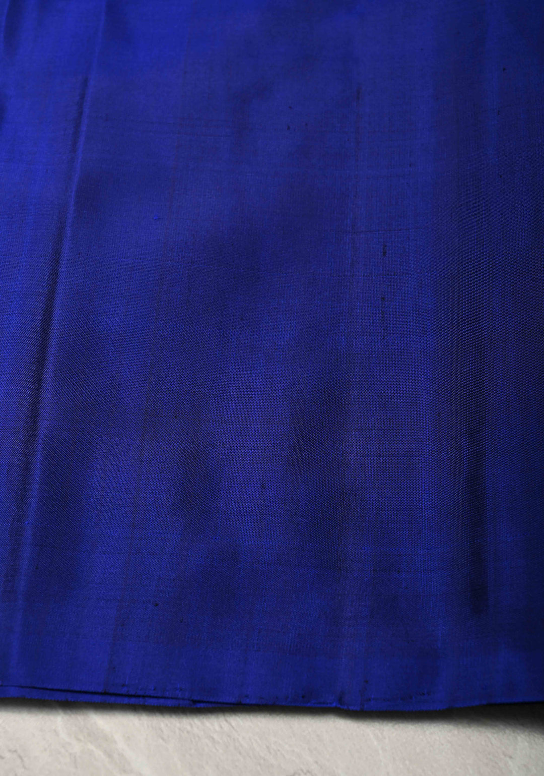 Ink Blue Kanjivaram Soft Silk Saree with Chunri Buttis and Procession Zari Border | SILK MARK CERTIFIED