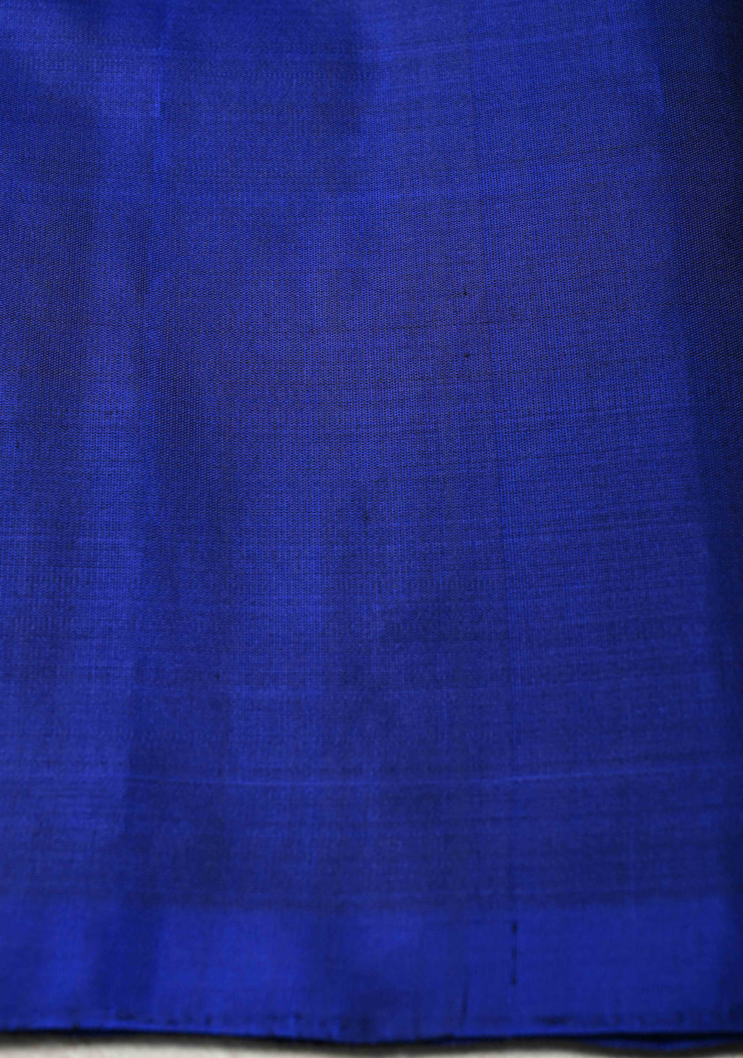 Sapphire Blue Kanjivaram Soft Silk Saree with Floral Buttas and Temple Zari Border | SILK MARK CERTIFIED