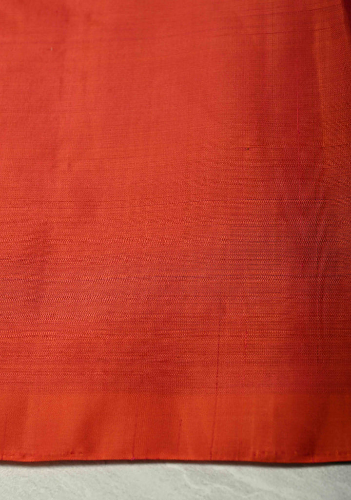 Black Borderless Kanjivaram Soft Silk Saree with Gold-Silver Buttas and Contrast Pallu | SILK MARK CERTIFIED