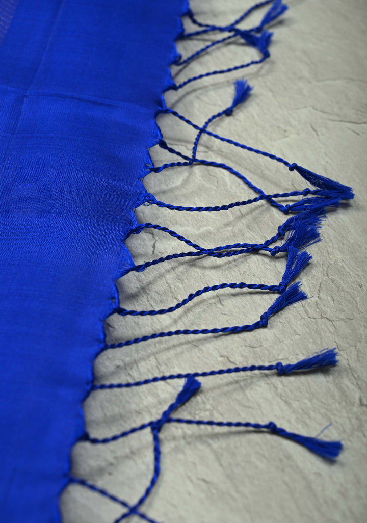 Spring Green Zari Stripes on Kanjivaram Soft Silk Saree with Zari Buttas and Contrast Border | SILK MARK CERTIFIED