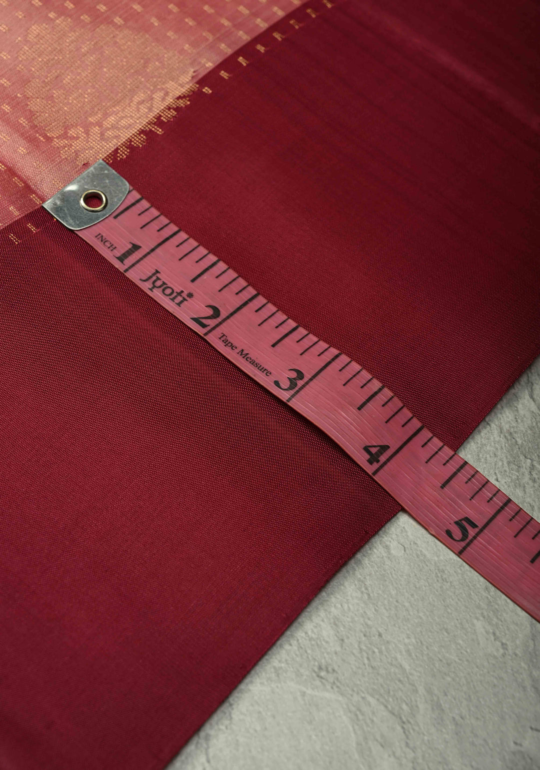 Coral Pink Zari Stripes on Kanjivaram Soft Silk Saree with Zari Buttas and Contrast Border | SILK MARK CERTIFIED