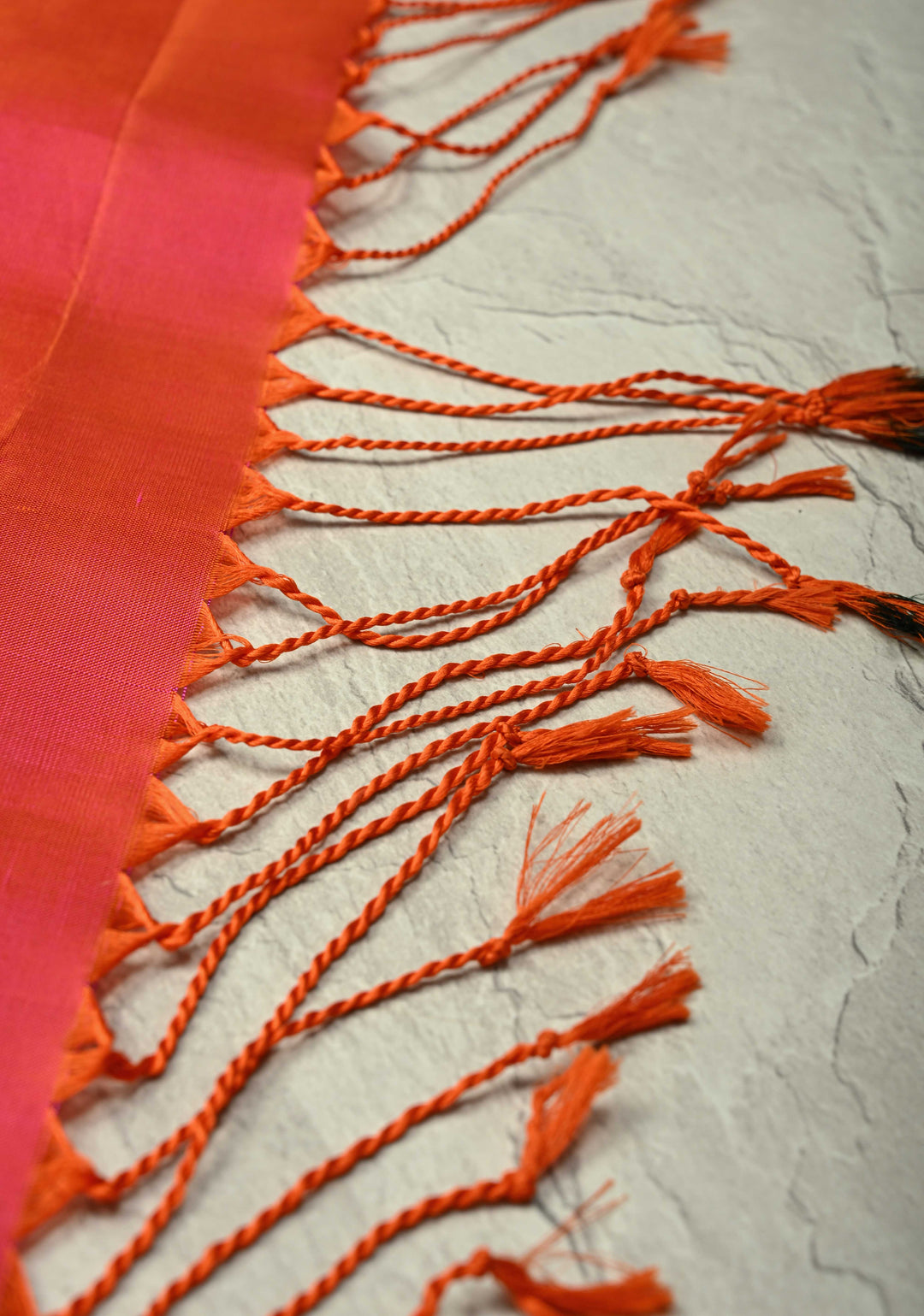 Pink Dual Tone Kanjivaram Soft Silk Saree with Floral Zari Buttas and Temple Zari Border | SILK MARK CERTIFIED