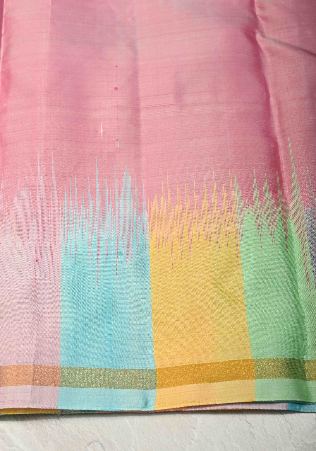 Royal Blue Pure Kanjivaram Soft Silk Saree with Gold-Silver Floral Buttas and  Rangkaat Style Border | SILK MARK CERTIFIED