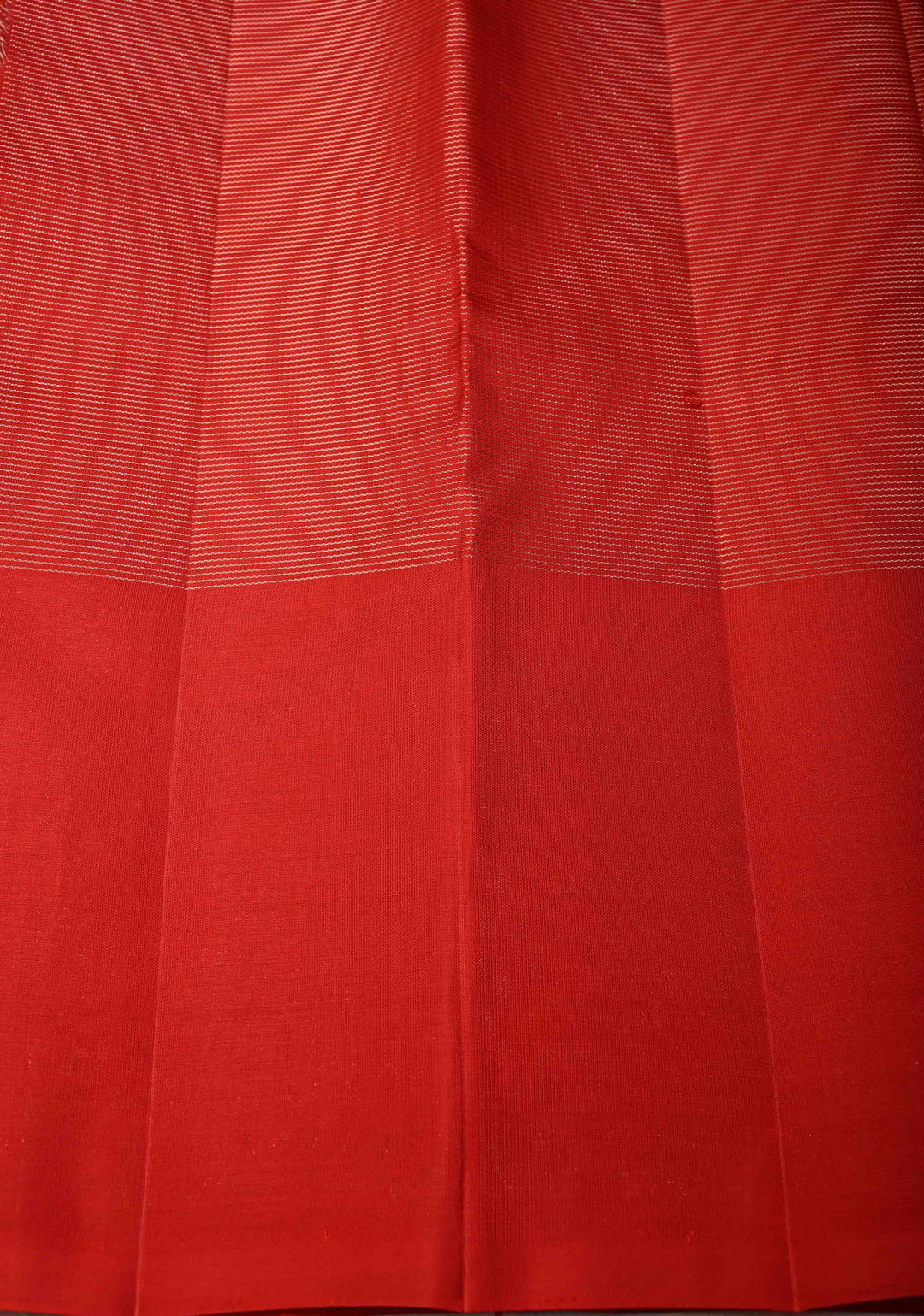 Deep Teal Vairaoosi Silver Zari Stripes on Kanjivaram Soft Silk Saree with Distinct Tree Motifs on Border and Contrast Pallu | SILK MARK CERTIFIED