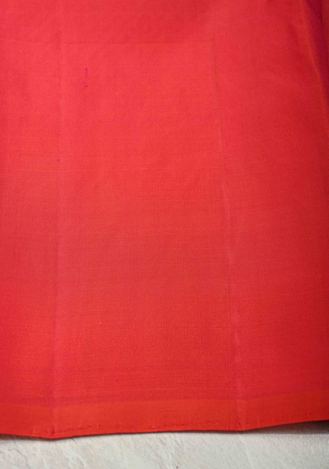 Gray Kanjivaram Soft Silk Saree with Brocade Jaal and Contrast Coral Peach Muted Zari Border | SILK MARK CERTIFIED