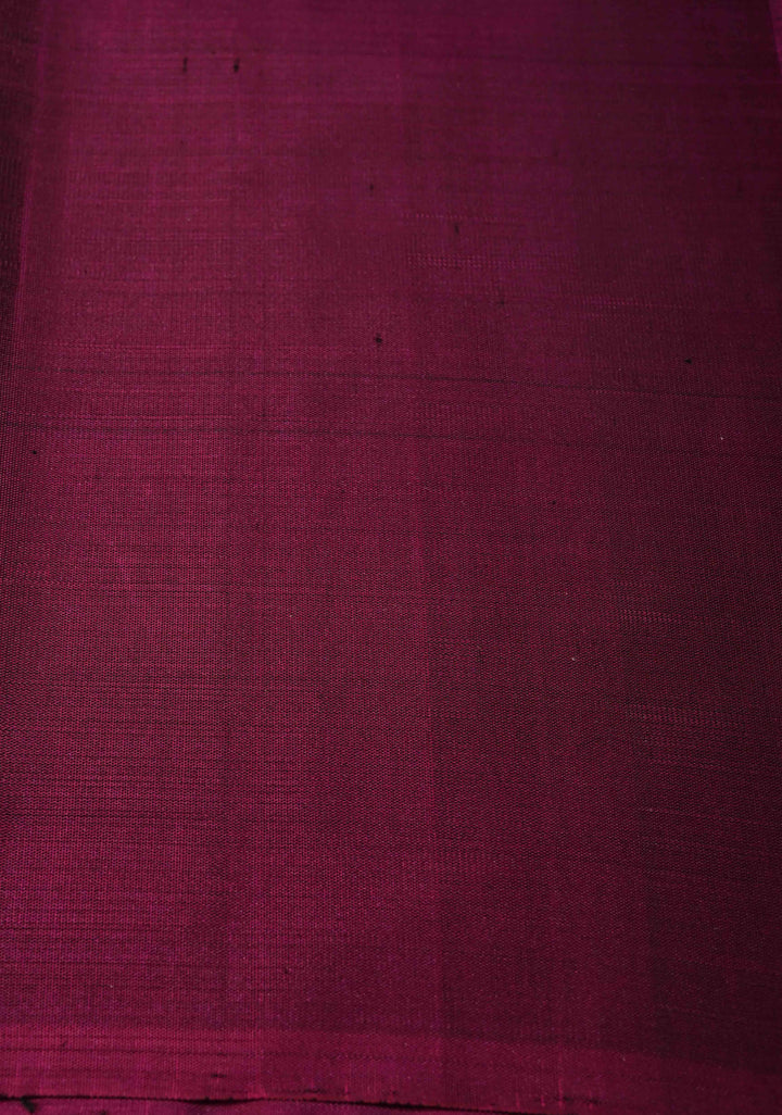 Teal Pure Kanjivaram Soft Silk Saree with Gold Silver Geomatric Buttas and Contrast Border | SILK MARK CERTIFIED