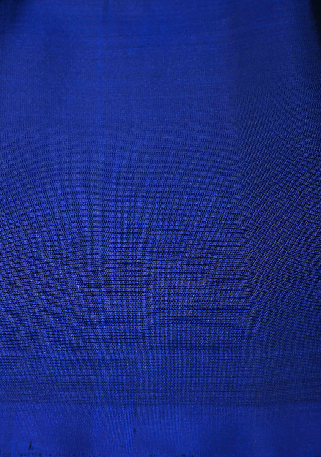 Deep Royal Blue Kanjivaram Soft Silk Saree with Floral Zari Buttas and One Side Temple Zari Border | SILK MARK CERTIFIED