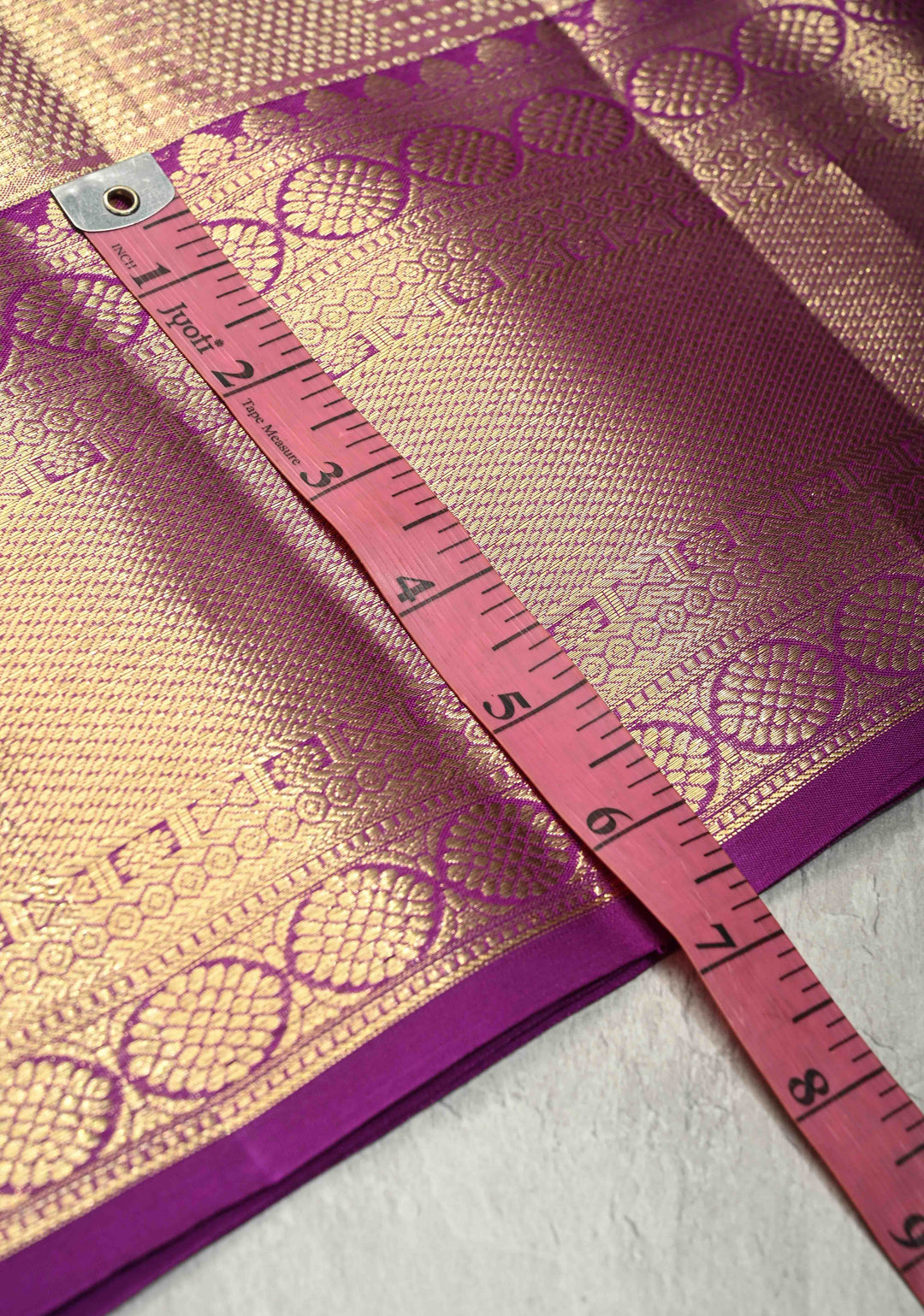 Light Purple Tissue Kanjivaram Pure Silk Saree with Geomatric  Brocade and Wide Zari Border | SILK MARK CERTIFIED