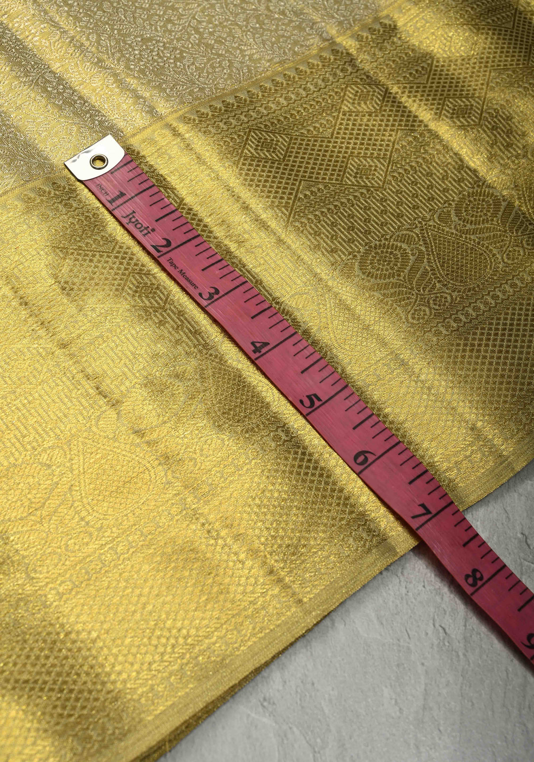 Butter Yellow Tissue Kanjivaram Pure Silk Saree with Meenakari Floral jaal Brocade and Zari Border | SILK MARK CERTIFIED