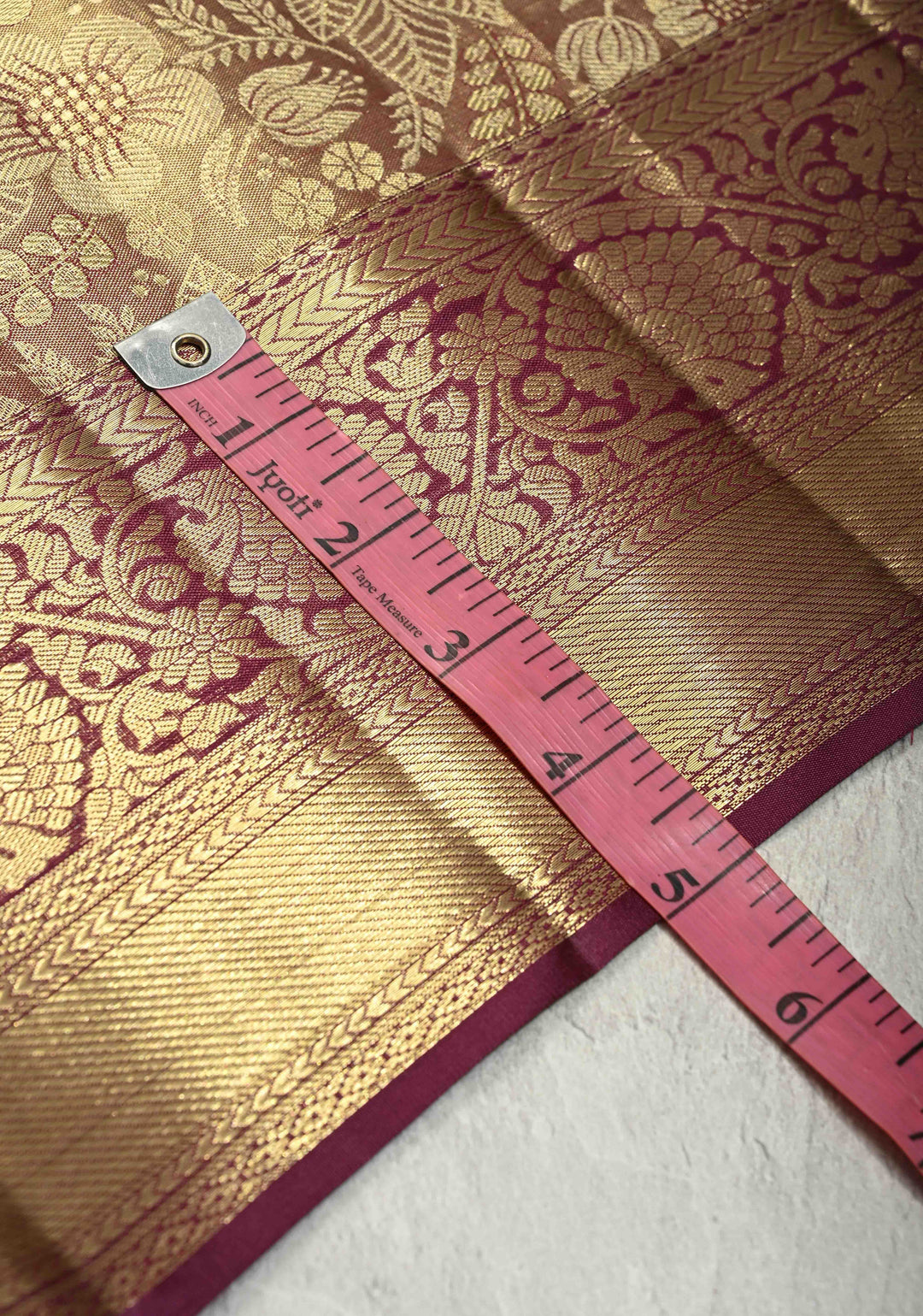 Purple Gold Dual Tone Tissue Kanjivaram Pure Silk Saree with Meenakari  Floral Brocade and Zari Border | SILK MARK CERTIFIED
