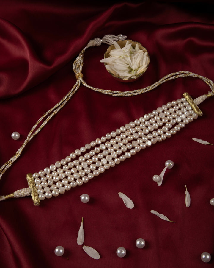 Shwet Tara-Pearl Choker | SHOBITAM