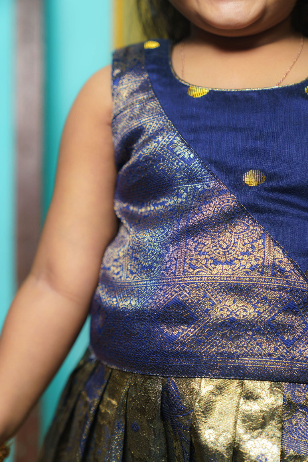 Ishwarya Navy Blue Mini | Shobitam Custom Gowns | Made To Order