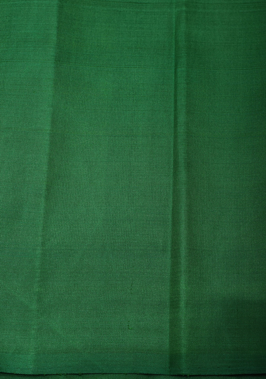 Green Pure Kanjivaram Silk Saree with Musterd Yellow Zariless Rising temple border | SILK MARK CERTIFIED