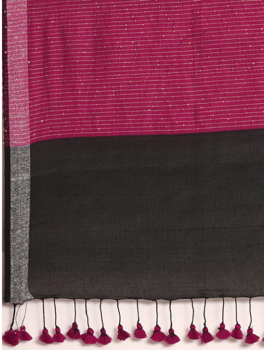Pure Cotton Handloom Sequins Saree | SHOBITAM