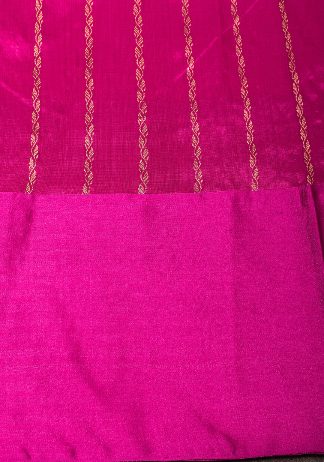 Lime Green Pure Banarasi Katan Silk Saree with Multicolor Stripes and Contrast Zari Border | SILK MARK CERTIFIED