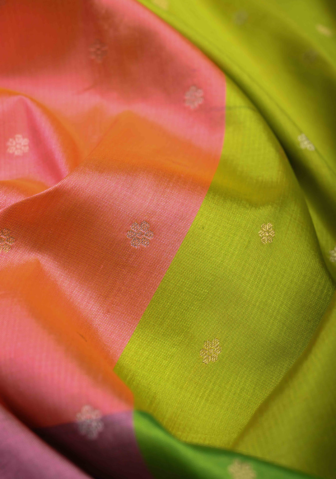Multicolor Checks Pure Banarasi Katan Silk Saree with Chunri Buttis and Contrast Zari Border | SILK MARK CERTIFIED