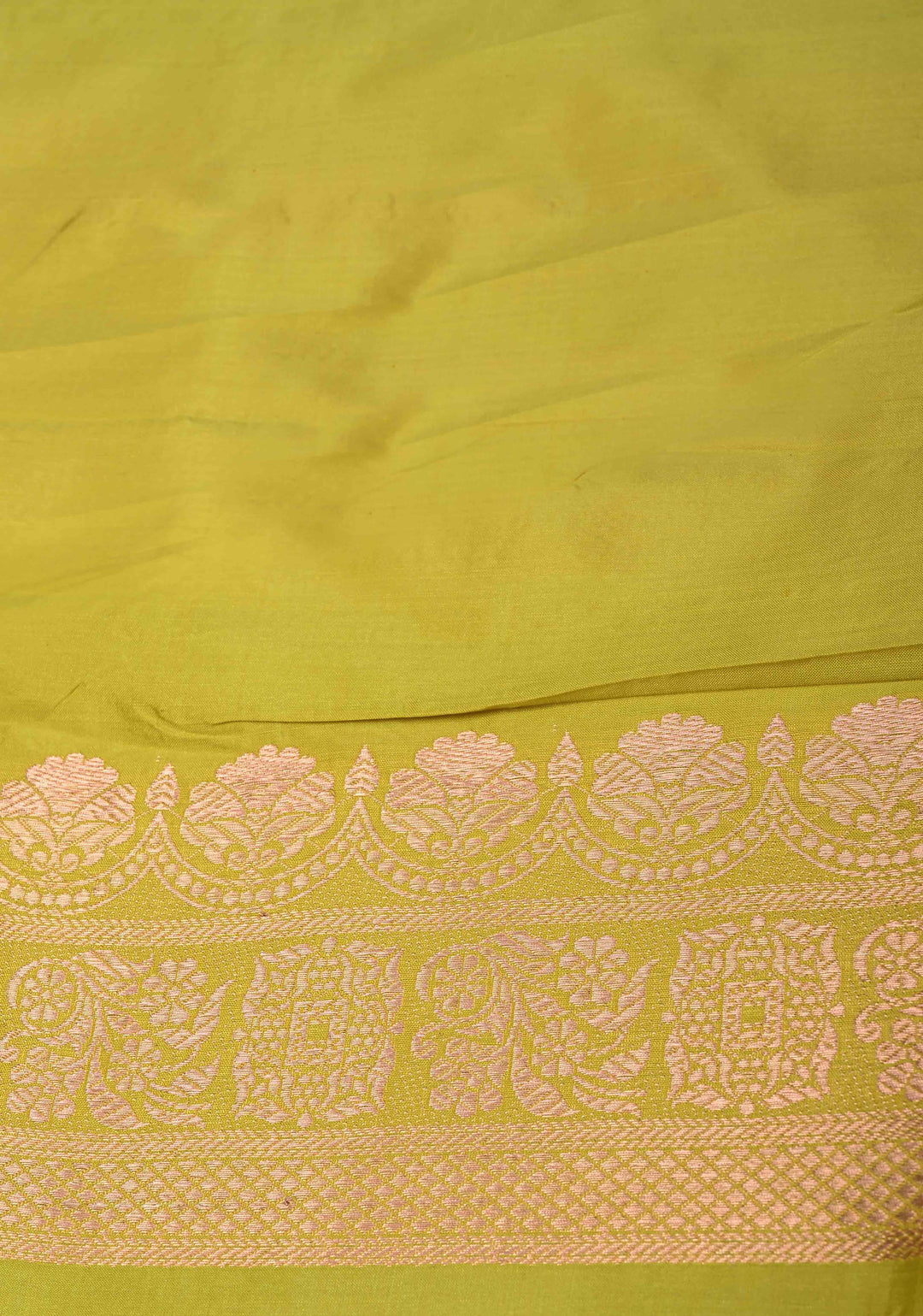 Multicolor Banarasi Katan Silk Saree with Rangkaat Style Pattern and Scallop Border | SILK MARK CERTIFIED