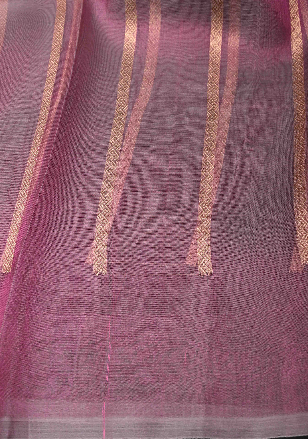 Pink Pure Banarasi Organza Silk Saree with Sona Rupa Star Buttis and Zari Border | SILK MARK CERTIFIED