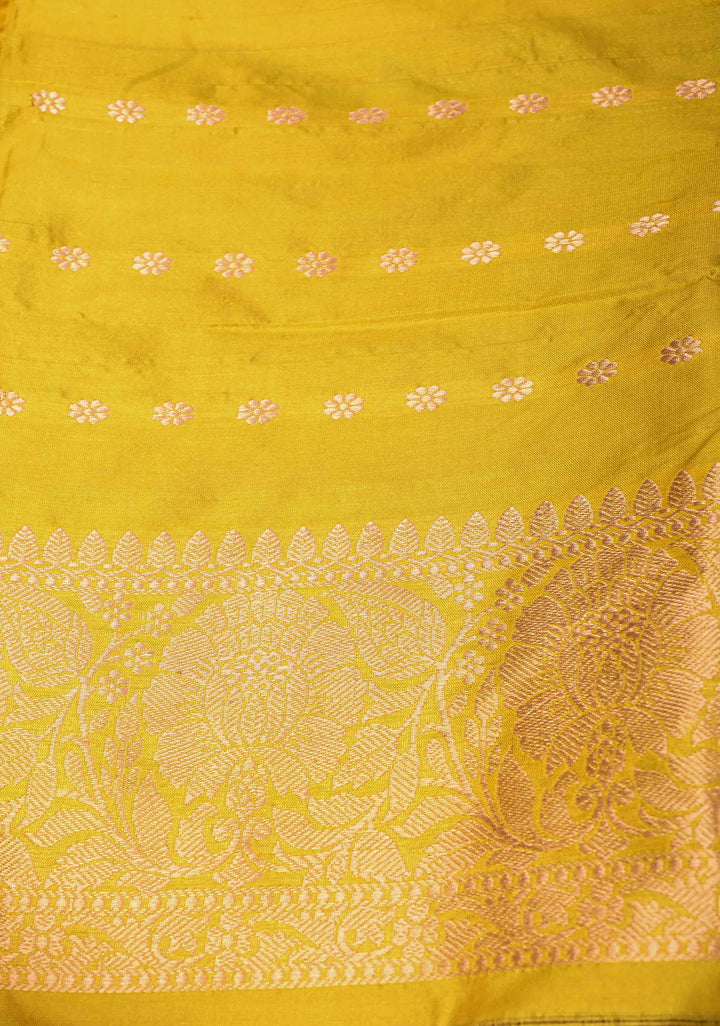 Dusty Mauve Katan Silk Handloom Saree with Sona Rupa Buttas and Contrast Zari Border | SILK MARK CERTIFIED