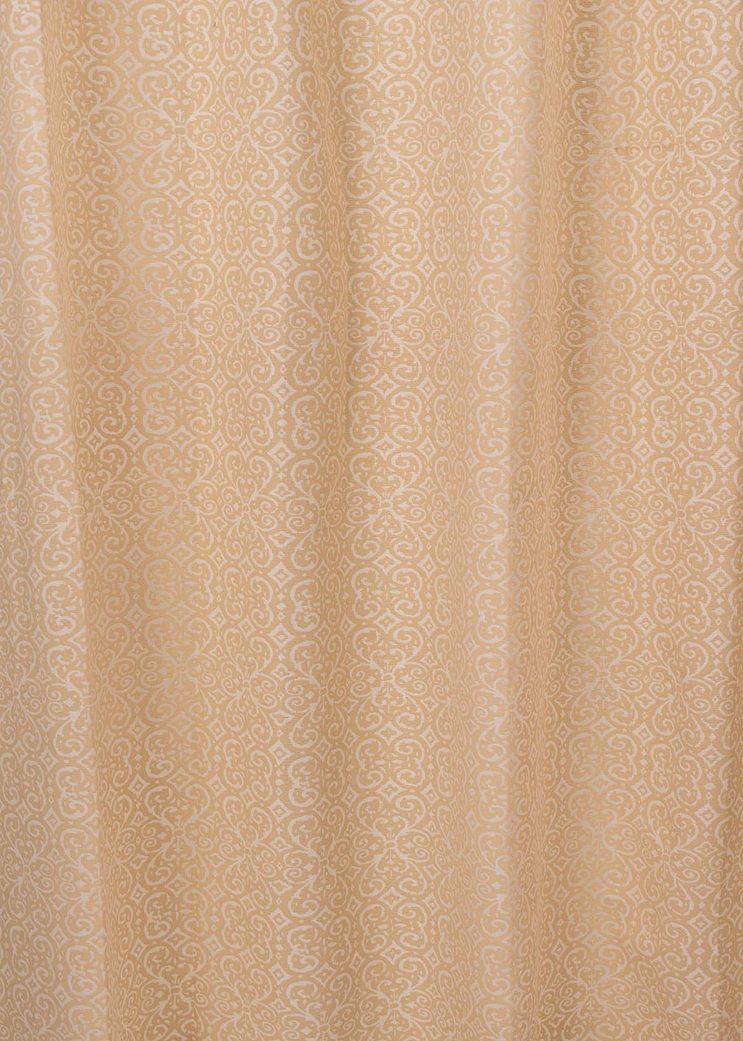 Antique Rose 100% cotton minimal curtain for living room - Light Reduction - Cream - Single Piece | SHOBITAM