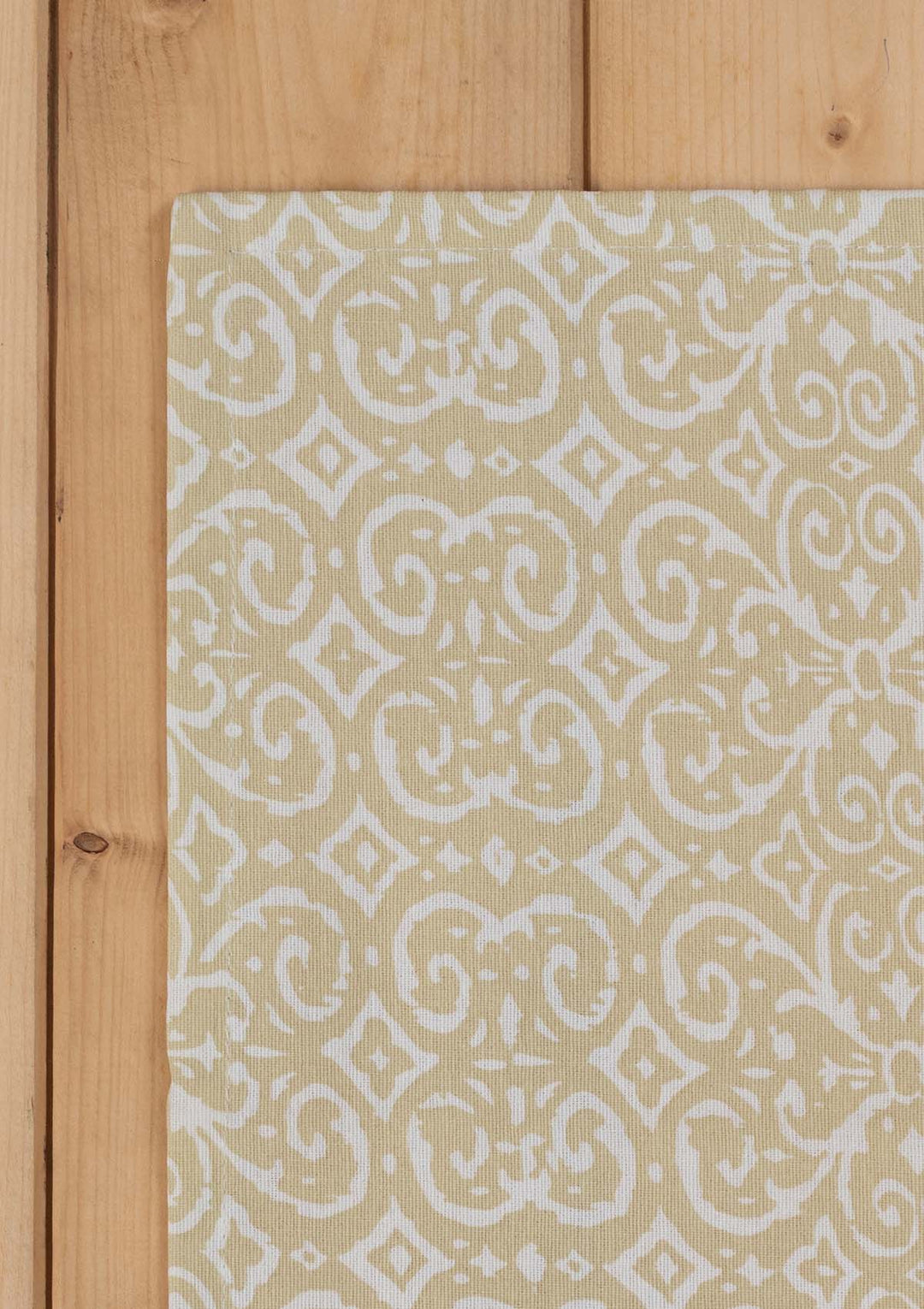 Antique Rose cream Spill safe water-resistant coated cotton table cloth | SHOBITAM