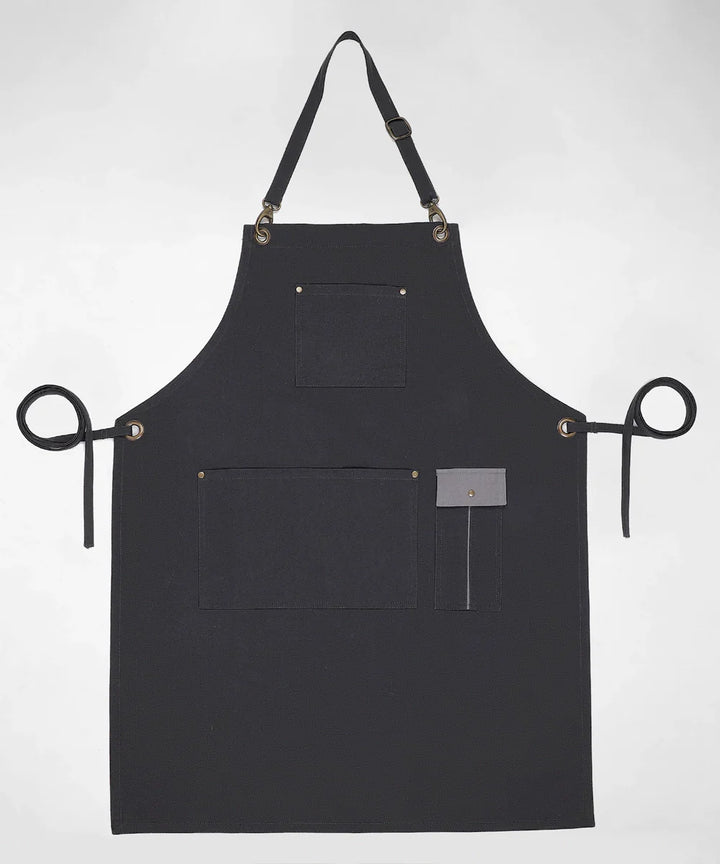 Grey Multipurpose Cotton Apron | SHOBITAM