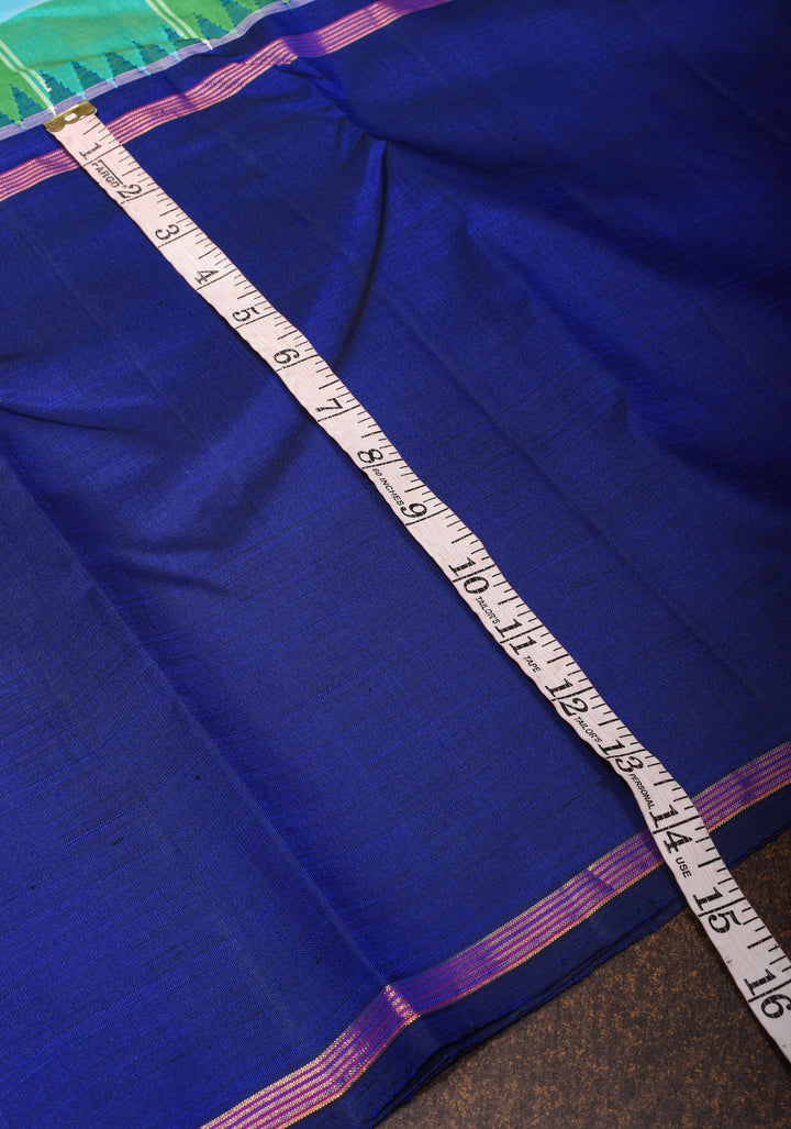 Pallum Pazham Kanjivaram Saree with One-Side Skirt Border  | SILK MARK CERTIFIED