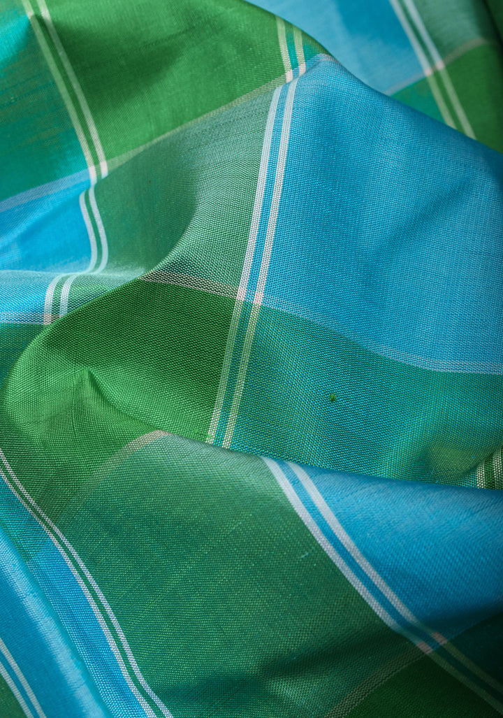 Pallum Pazham Kanjivaram Saree with One-Side Skirt Border  | SILK MARK CERTIFIED