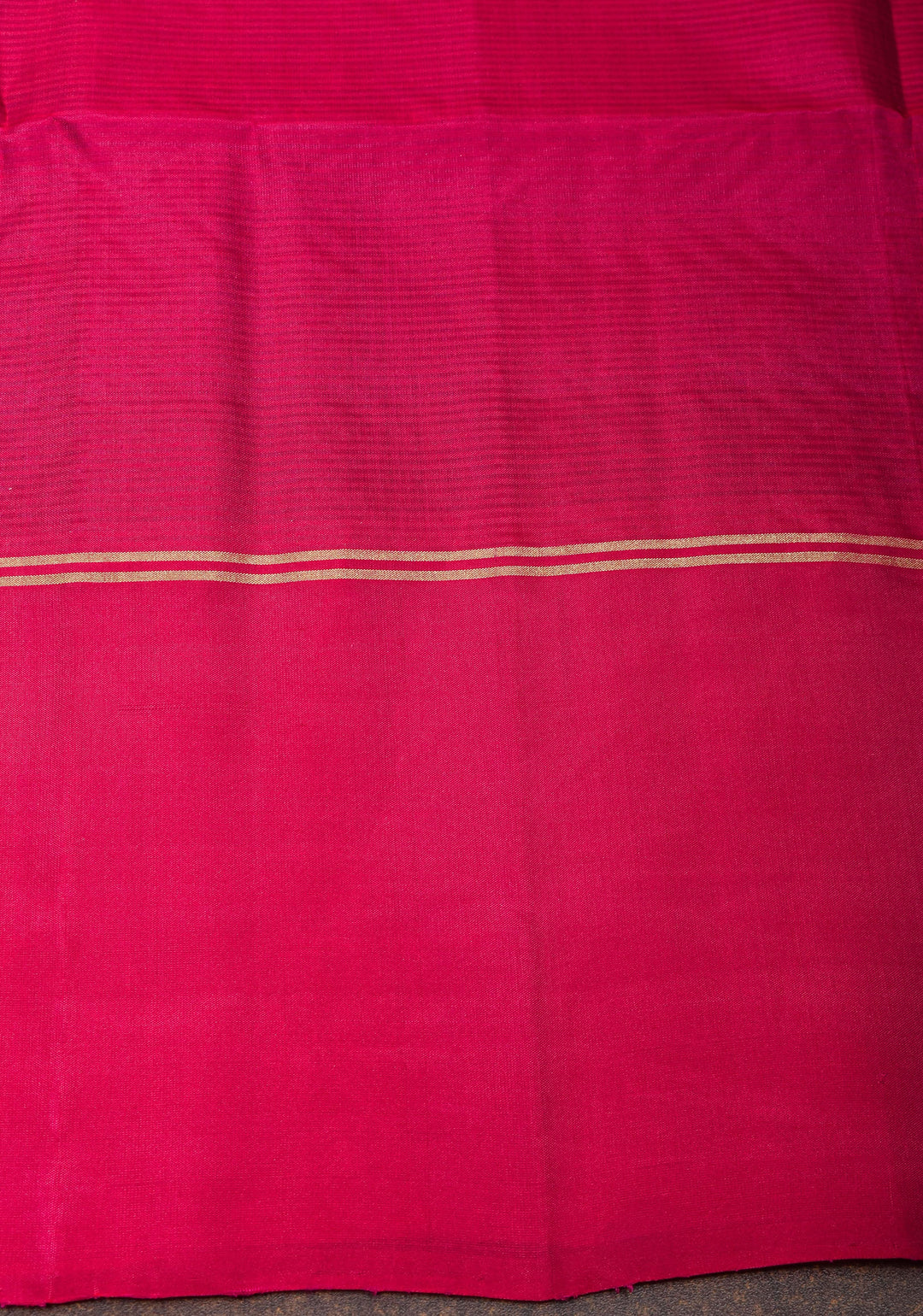 Peacock Blue and Green Dual Tone  Soft Silk Kanjivaram  Saree with Vertical Zari Stripes and Pink Contrast Border | SILK MARK CERTIFIED