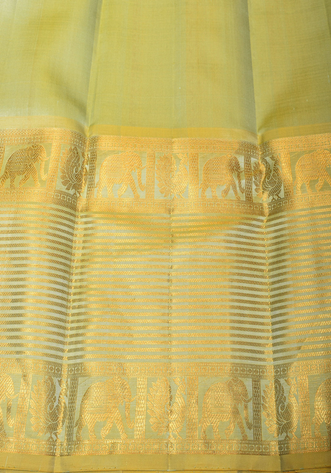 Cyan Kora Kanjivaram Silk Saree with Sona Rupa Motifs and Zari 13" Border, Grand Pallu | SILK MARK CERTIFIED