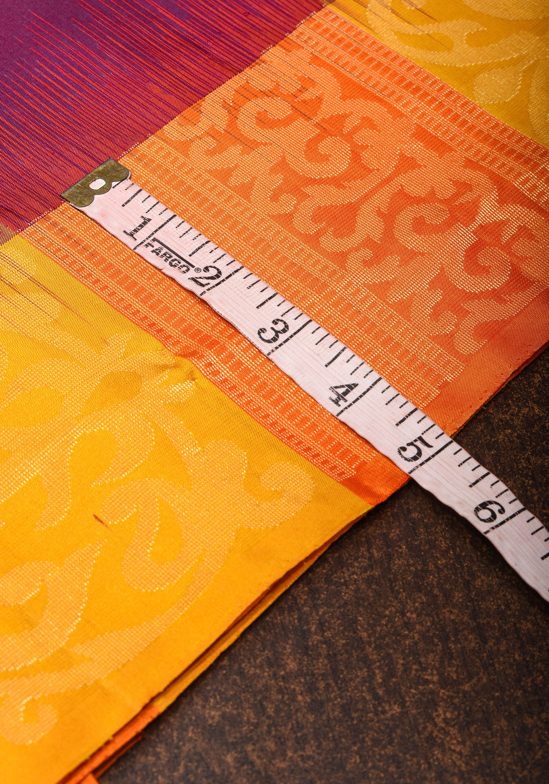 Plum Purple  Kanjivaram Silk Saree with Floral Butti and Contrast Zari Border | SILK MARK CERTIFIED