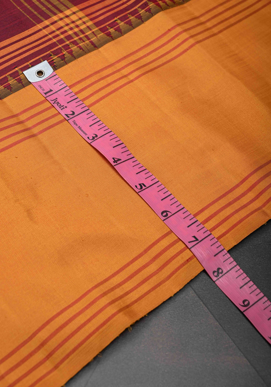 Maroon Kanjivaram Pure Silk Saree with Checks Pattern and Contrast Border | SILK MARK CERTIFIED