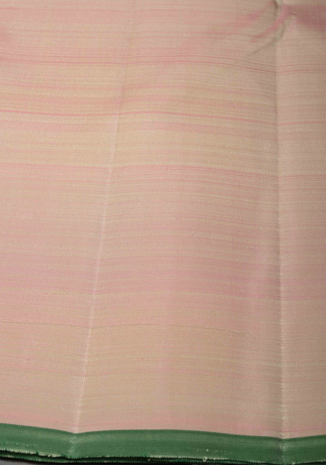 Pastel Turquoise Pure Kanjivaram Silk Saree with Pin Zari Stripes and Zari Buttas on Contrast Border | SILK MARK CERTIFIED