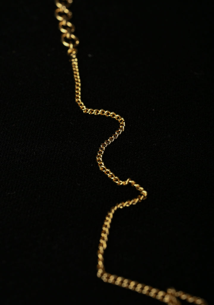 Golden Aura Pendant ,Chain and earrings set