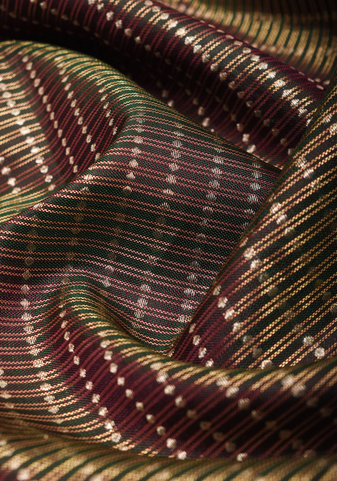 Exquisite Green Kanjivaram Pure Silk Saree with zari checks  and 11” spectacular borders  | SILK MARK CERTIFIED