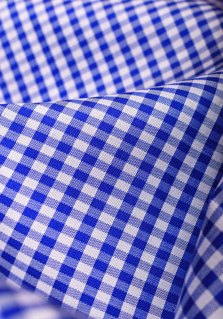 Stunning Blue checks Pure Kanjivaram Silk Saree with Red Temple border |SILK MARK CERTIFIED.<br>