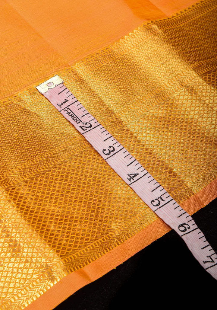 Haldi Yellow Kanjivaram Pure Silk Saree with Peacock motifs and zari Border| SILK MARK CERTIFIED