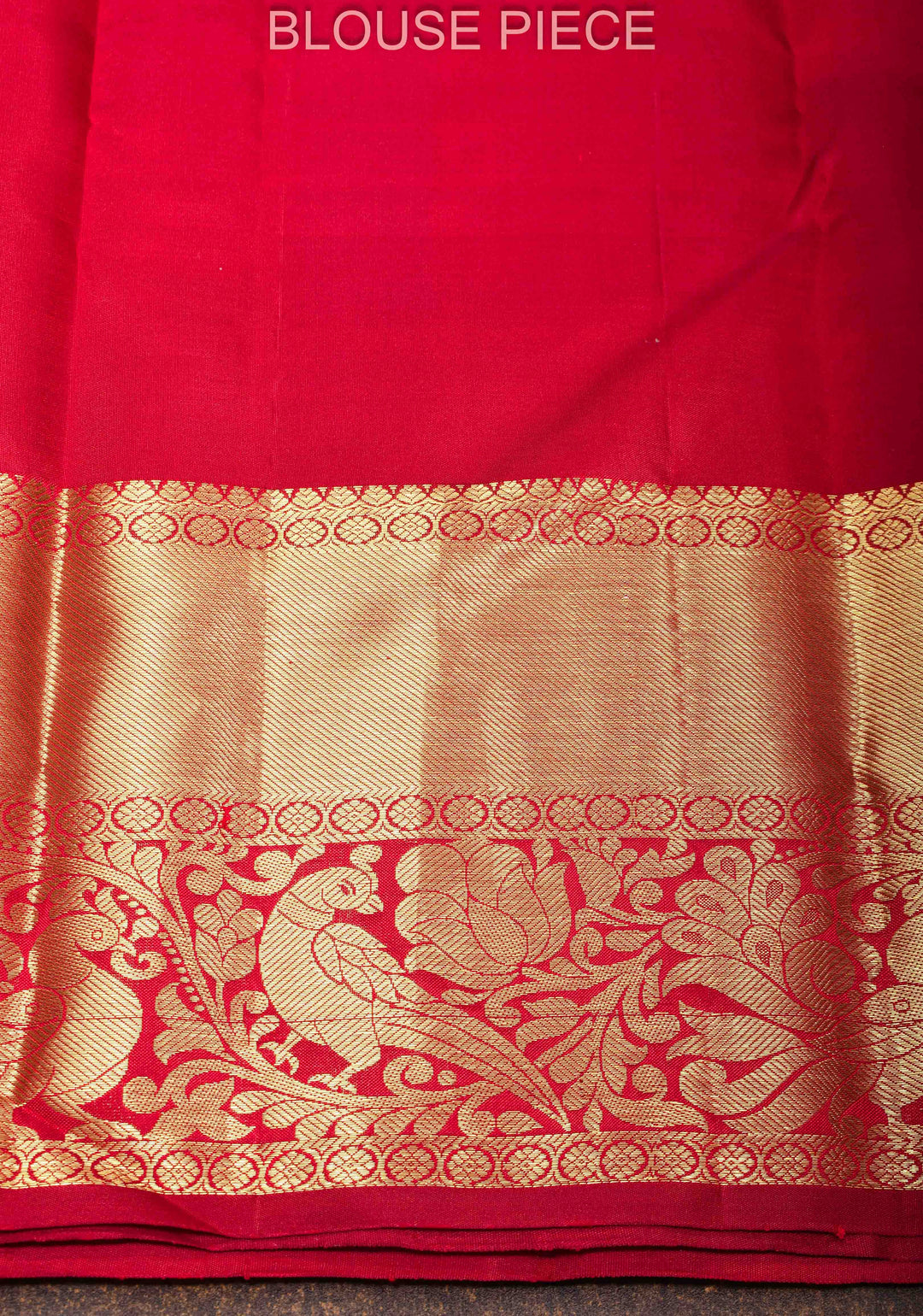 Gray Dual Tone Kanjivaram Pure  Silk Saree with Zari Detailing and Contrast Red Zari Border | SILK MARK CERTIFIED
