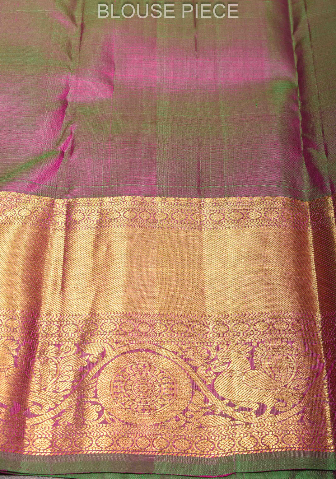 Pink Kanjivaram Silk Saree with Paisley Motifs and Zari Border | SILK MARK CERTIFIED