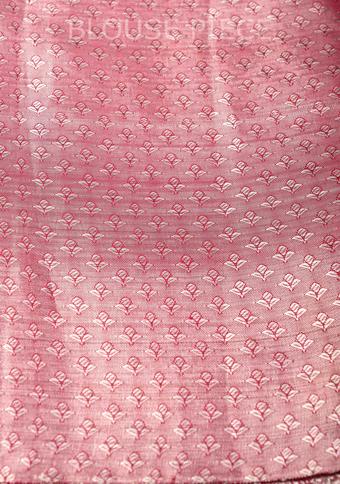 Dusty Rose Tissue Kanjivaram Silk Saree with Floral Jaal and Parrot Meenakari Zari Border | SILK MARK CERTIFIED