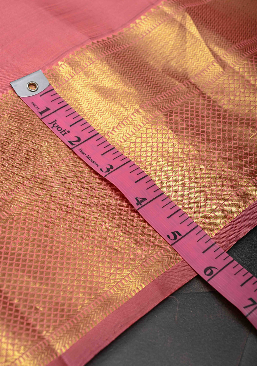 Light Coral Kanjivaram Silk Saree with Peacock Motifs and Contrast Zari Border | SILK MARK CERTIFIED