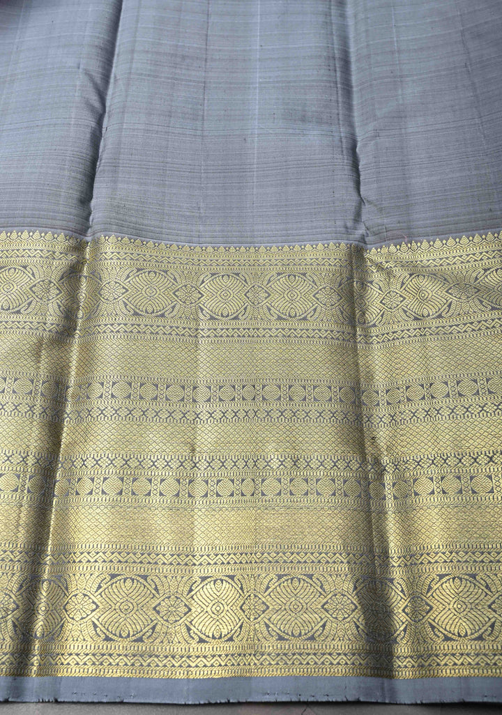 Deep Pink Kanjivaram Pure Silk saree With Zari Buttas And Wide Zari Border | SILK MARK CERTIFIED