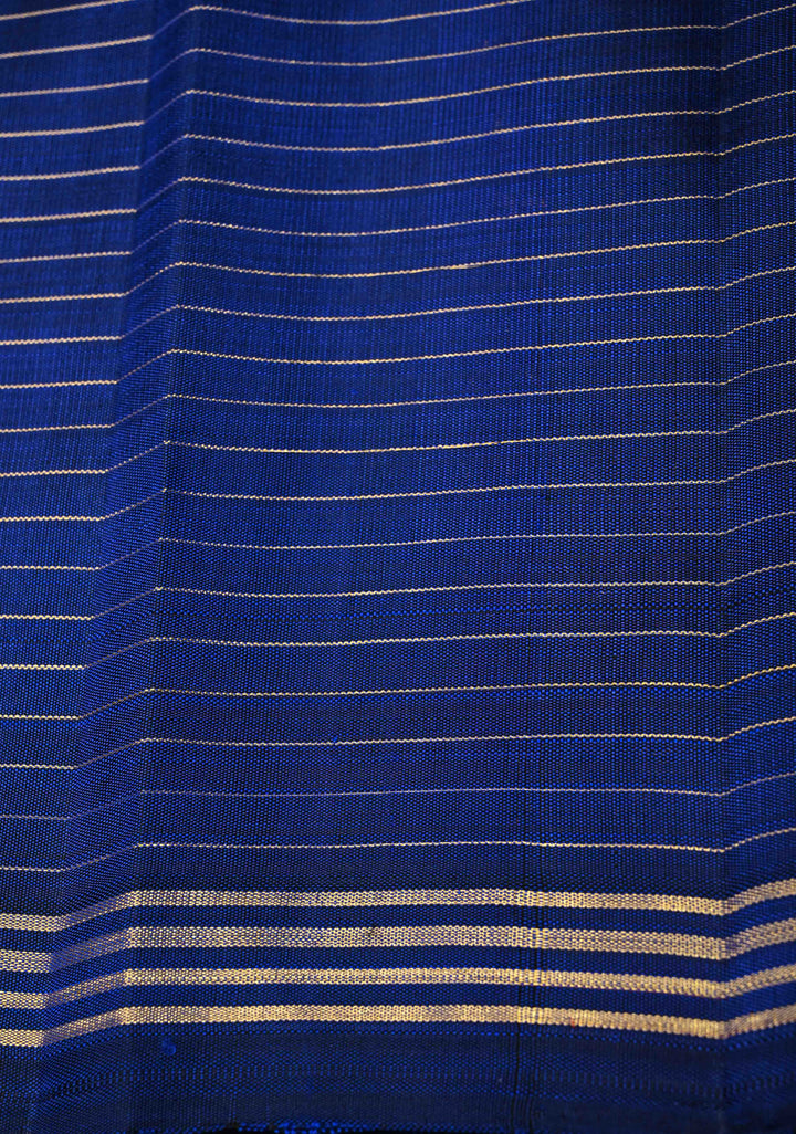 Multicolor Checks Kanjivaram Silk Saree With  Elephant Buttas and Borderless pattern  | SILK MARK CERTIFIED