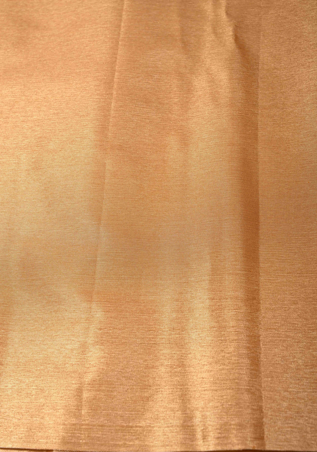 Gold-Mustard Kanjivaram Tissue Semi Silk Saree with Meenakari Buttas and Peacock Zari Border